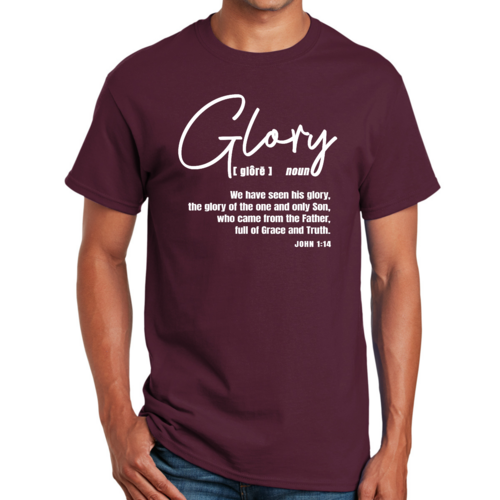Mens Graphic T-shirt Glory - Christian Inspiration
