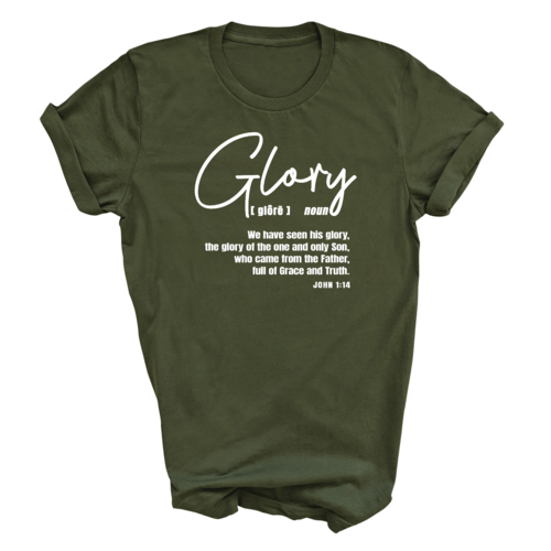Mens Graphic T-shirt Glory - Christian Inspiration