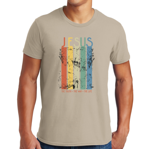 T-shirt graphique pour homme La vérité, le chemin, la vie