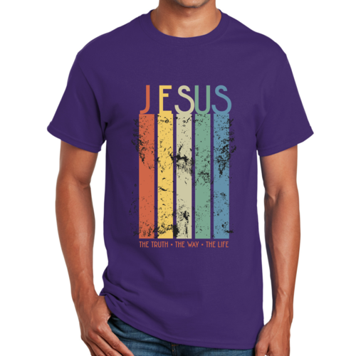T-shirt graphique pour homme La vérité, le chemin, la vie