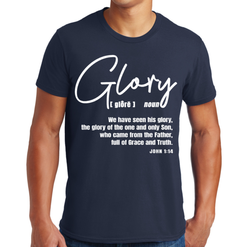 Mens Graphic T-shirt Glory - Christian Inspiration