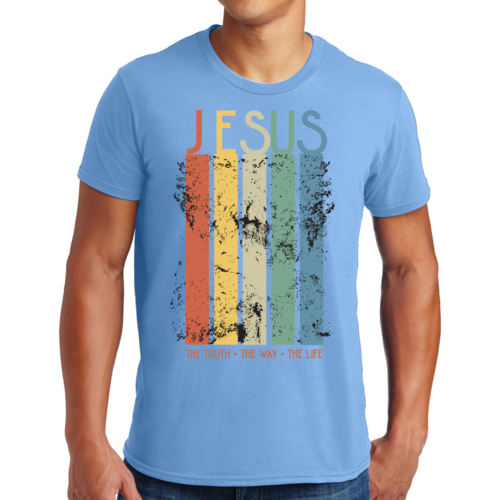 T-shirt graphique pour homme La vérité, le chemin, la vie