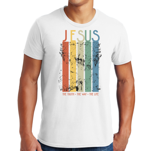 T-shirt graphique pour homme La vérité, le chemin, la vie