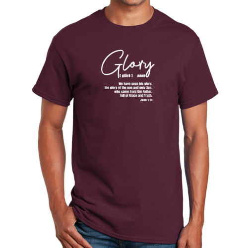 Mens Graphic T-shirt Glory - Christian Inspiration
