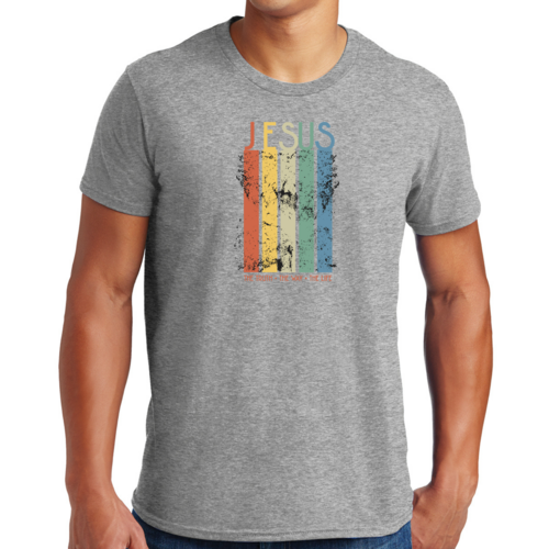 T-shirt graphique pour homme La vérité, le chemin, la vie