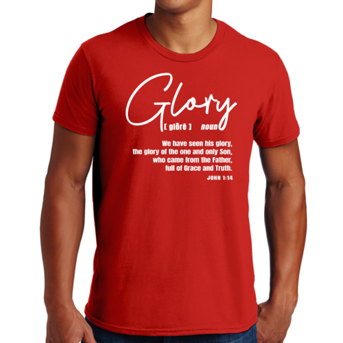 Mens Graphic T-shirt Glory - Christian Inspiration