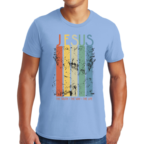 T-shirt graphique pour homme La vérité, le chemin, la vie