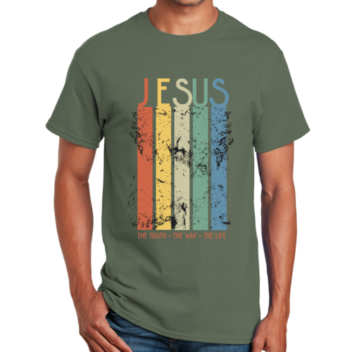 T-shirt graphique pour homme La vérité, le chemin, la vie
