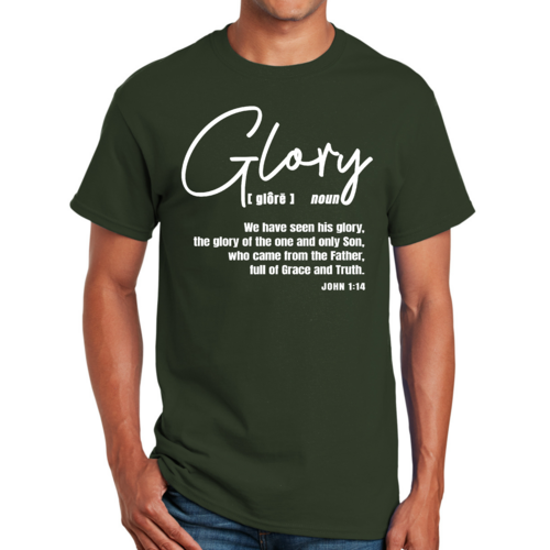 Mens Graphic T-shirt Glory - Christian Inspiration