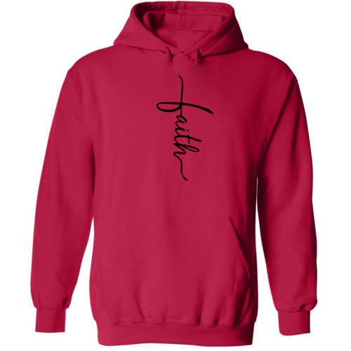 Sweat à capuche graphique pour homme avec illustration de croix et inscription Faith noir